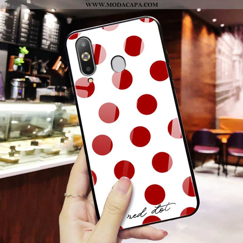 Capa Samsung Galaxy A8s Tendencia Slim Protetoras Vermelho Nova Frente Silicone Baratos