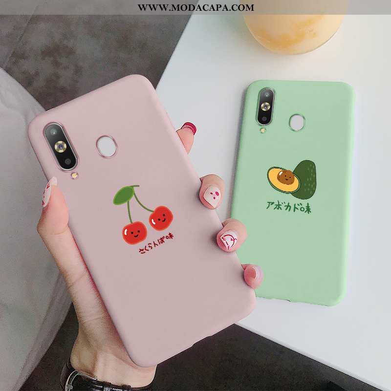 Capas Samsung Galaxy A8s Soft Rosa Novas Simples Completa Vaca Fosco Comprar