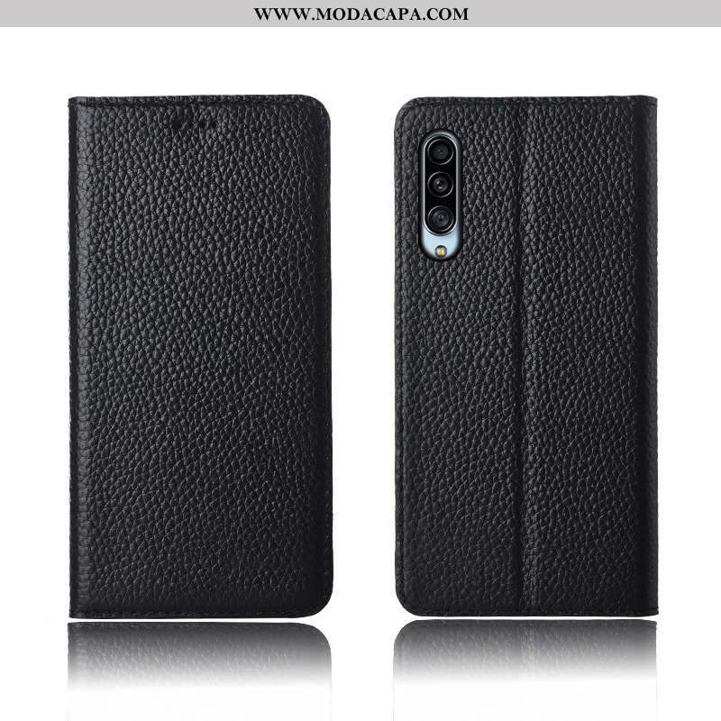 Capas Samsung Galaxy A90 5g Couro Genuíno Protetoras Cases Cover Silicone Caqui Promoção