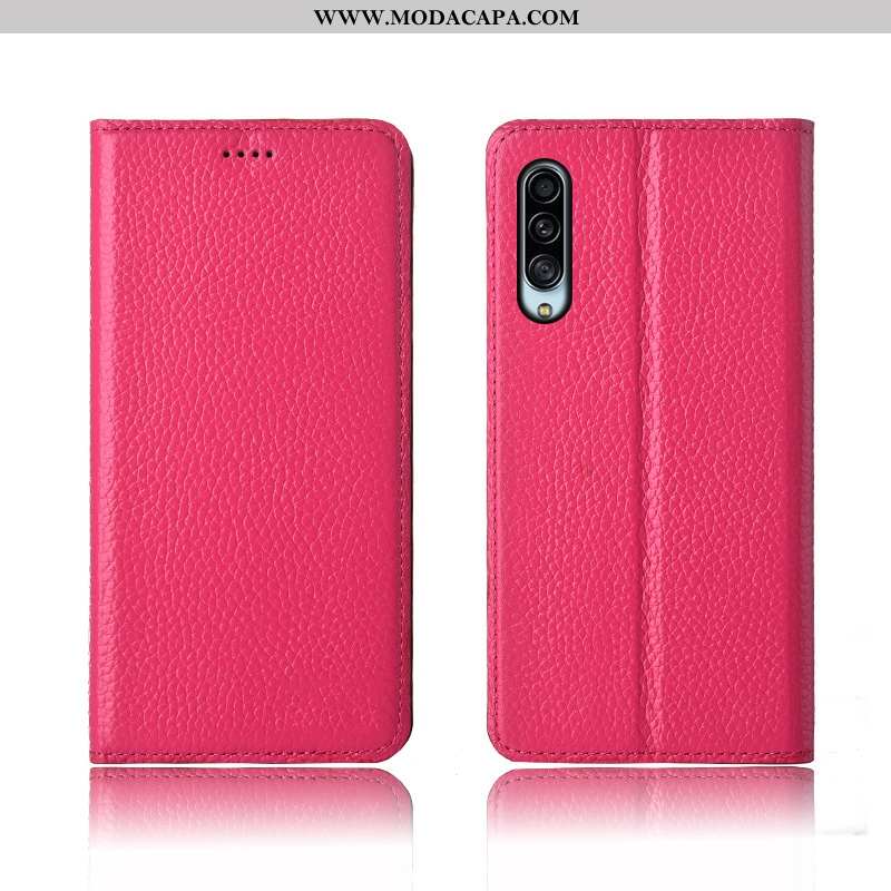 Capas Samsung Galaxy A90 5g Couro Genuíno Protetoras Cases Cover Silicone Caqui Promoção