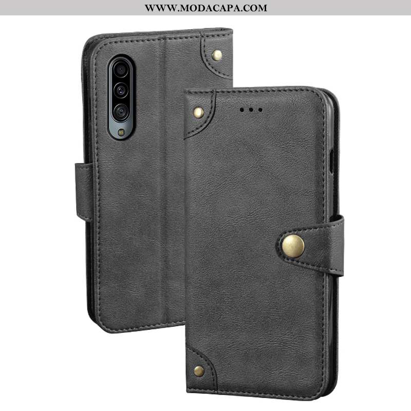 Capas Samsung Galaxy A90 5g Carteira Telemóvel Couro Caqui Cover Cases Protetoras Baratos