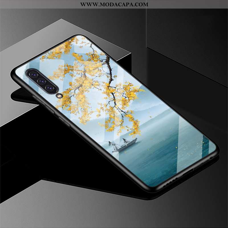Capas Samsung Galaxy A90 5g Soft Criativas Customizadas Personalizado Telemóvel Azul Promoção
