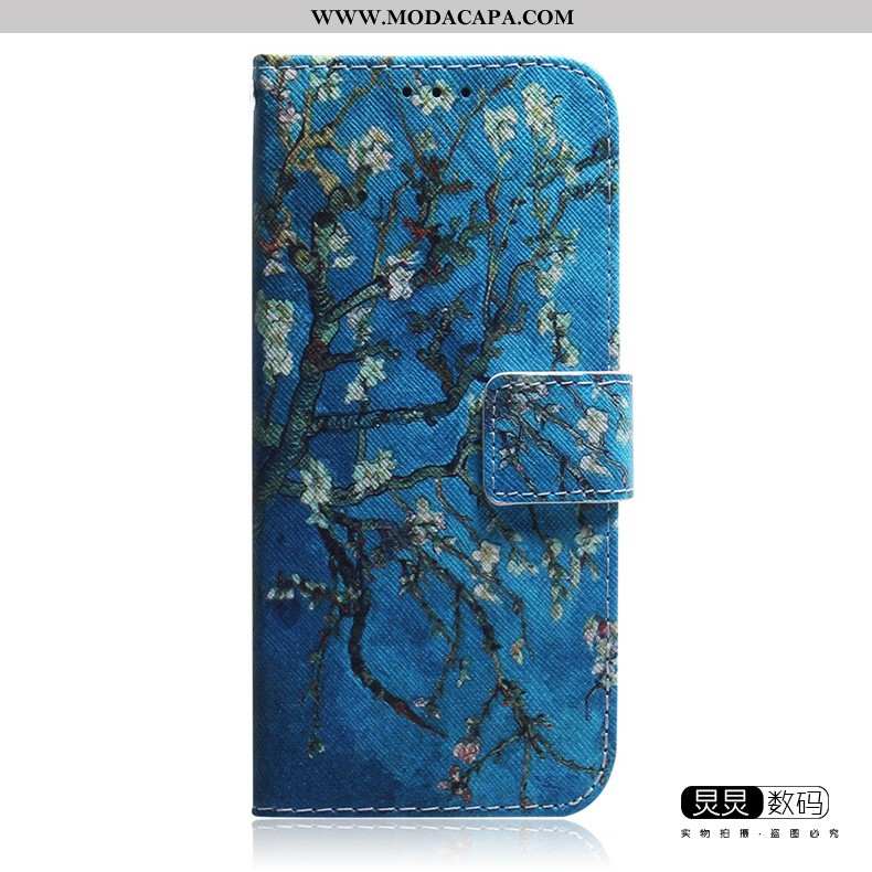 Capas Samsung Galaxy Note 10 Lite Bonitos Azul Escuro Telemóvel Tendencia Couro Cases Cover Baratos