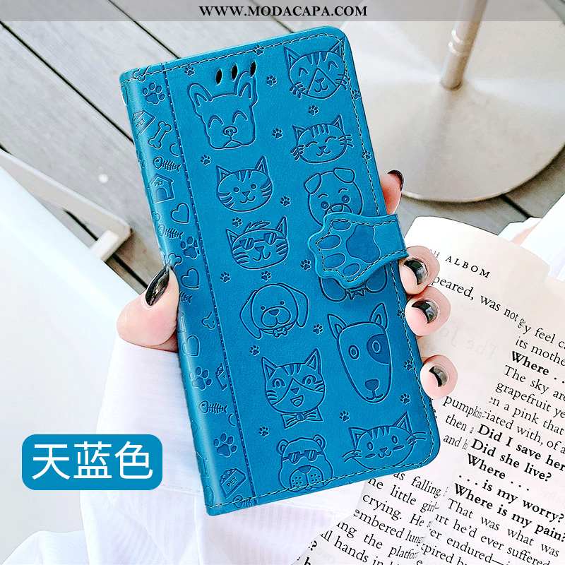 Capa Samsung Galaxy Note 10 Protetoras Azul Antiqueda Tendencia Cases Telemóvel Desenho Animado Bara