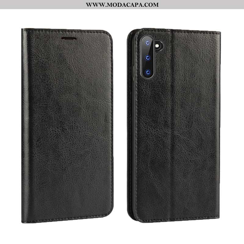 Capas Samsung Galaxy Note 10 Couro Protetoras Cover Luxo Legitimo Telemóvel Vaca Completa Venda