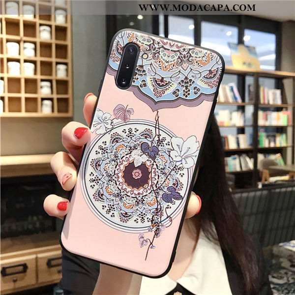 Capas Samsung Galaxy Note 10 Personalizado Criativas Silicone Antiqueda Rosa Slim Super Barato