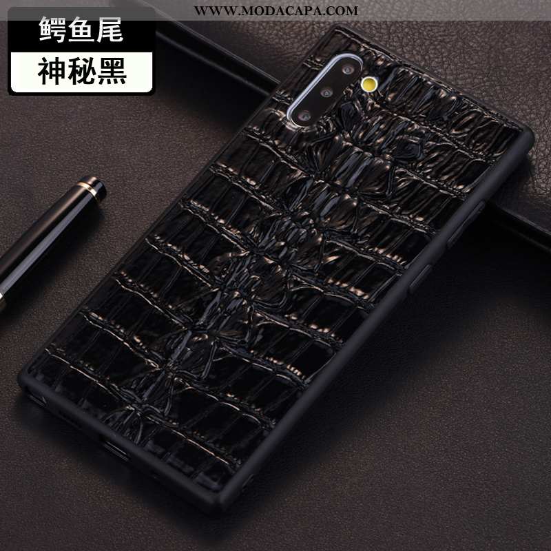 Capas Samsung Galaxy Note 10 Protetoras Couro Telemóvel Crocs Antiqueda Couro Genuíno Cases Comprar