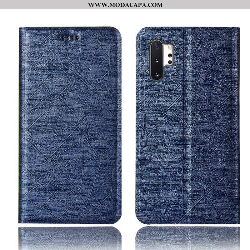 Capas Samsung Galaxy Note 10+ Protetoras Completa Telemóvel Cases Couro Dourada Medi Promoção