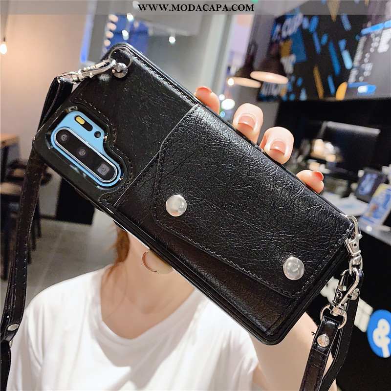 Capa Samsung Galaxy Note 10+ Protetoras Telemóvel Couro Moda Cases Capas Antiqueda Baratos