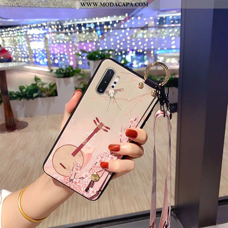 Capa Samsung Galaxy Note 10+ Protetoras Soft Rosa Midi Fosco Telemóvel Capas Promoção