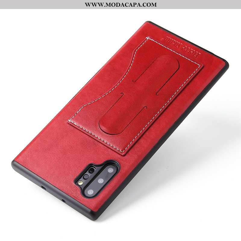 Capas Samsung Galaxy Note 10+ Protetoras Suporte Telemóvel Vermelho Cases Antiqueda Comprar