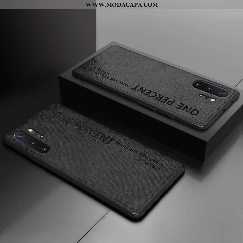 Capa Samsung Galaxy Note 10+ Couro Business Cases Amarela Super Luxo Slim Baratos