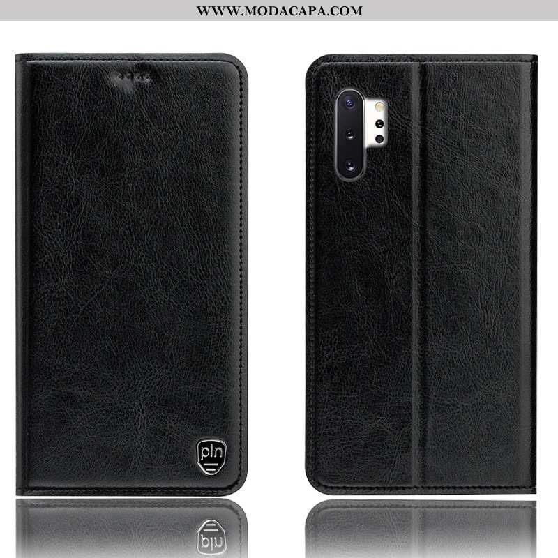 Capas Samsung Galaxy Note 10+ Couro Genuíno Telemóvel Cases Cover Tigrada Completa Venda