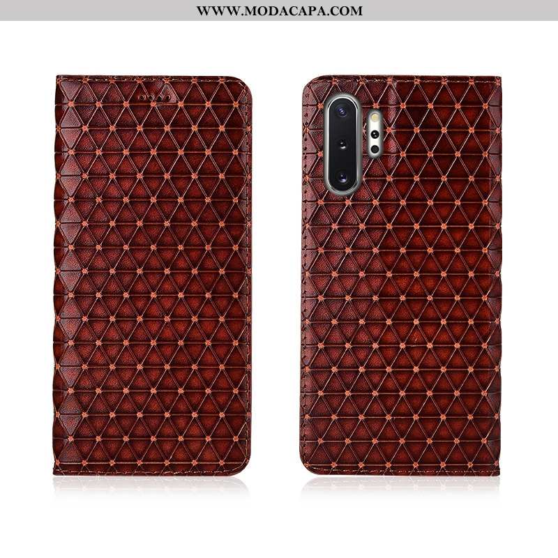 Capas Samsung Galaxy Note 10+ Protetoras Telemóvel Soft Couro Genuíno Silicone Tampa Online