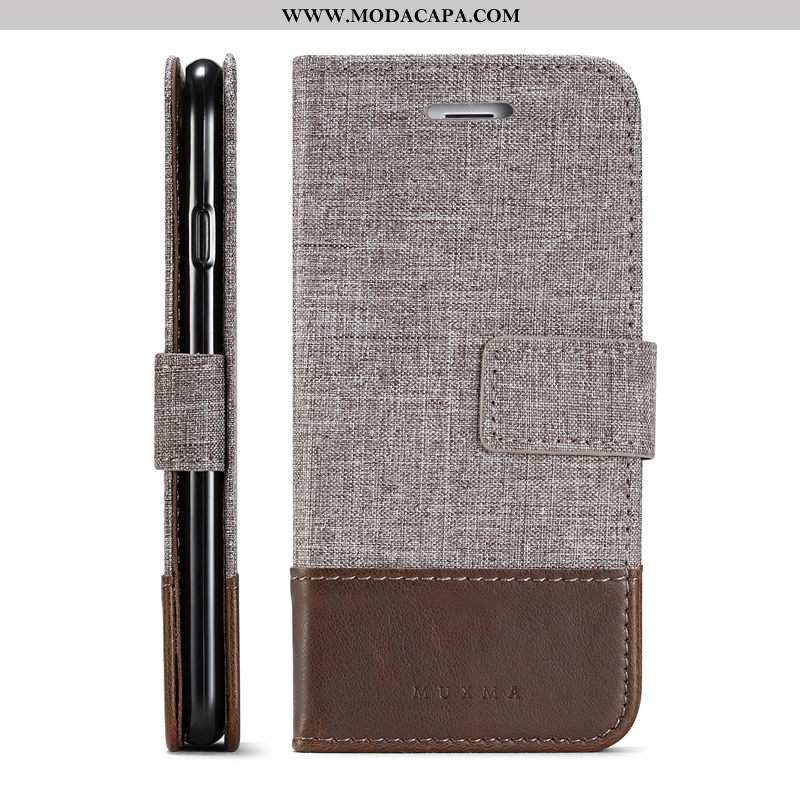 Capas Samsung Galaxy Note 8 Personalizada Couro Cases Telemóvel Cinza Protetoras Cover Baratas