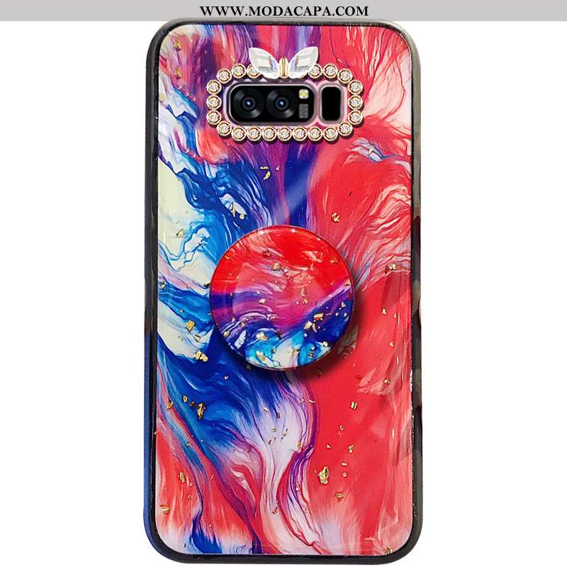 Capas Samsung Galaxy Note 8 Soft Cola Vermelho Protetoras Suporte Bruto Completa Barato