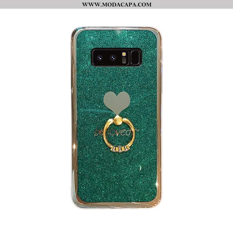 Capas Samsung Galaxy Note 8 Criativas Tendencia Nova Verde Silicone Telemóvel Completa Baratas