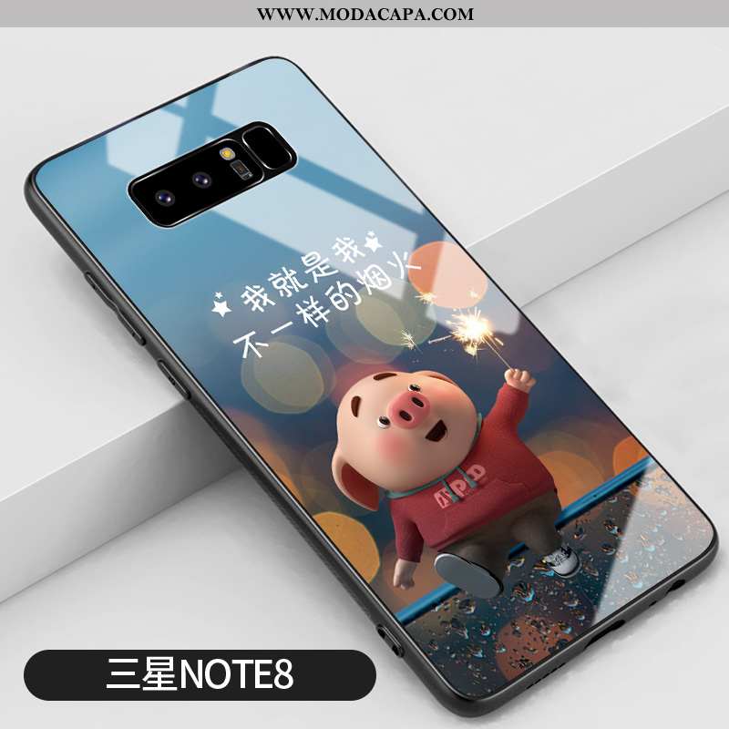 Capas Samsung Galaxy Note 8 Silicone Cases Casal Antiqueda Frente Completa Tendencia Venda