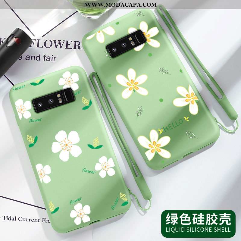 Capas Samsung Galaxy Note 8 Personalizado Estilosas Soft Verde Tendencia Cases Comprar