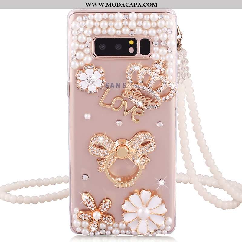 Capas Samsung Galaxy Note 8 Cordao Strass Soft Criativas Cases Telemóvel Comprar