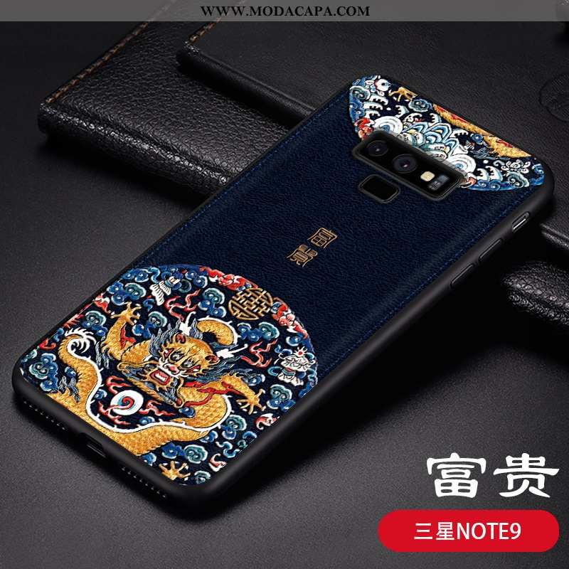 Capas Samsung Galaxy Note 9 Couro Telemóvel Slim Antiqueda Personalizado Cases Super Baratos