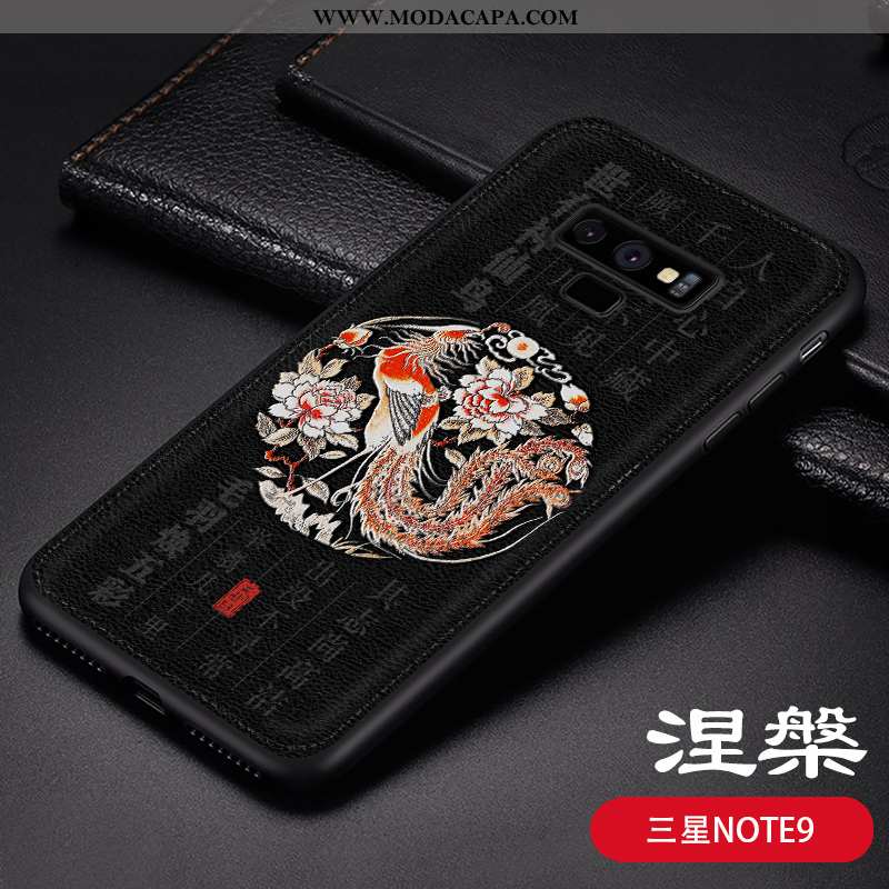 Capas Samsung Galaxy Note 9 Couro Telemóvel Slim Antiqueda Personalizado Cases Super Baratos