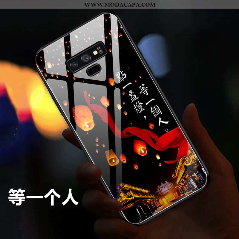 Capas Samsung Galaxy Note 9 Vidro Completa Criativas Malha Antiqueda Cases Barato