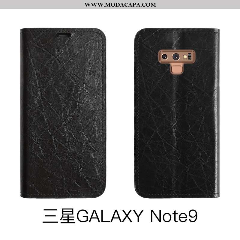 Capas Samsung Galaxy Note 9 Protetoras Completa Telemóvel Vermelho Minimalista Cases Couro Promoção