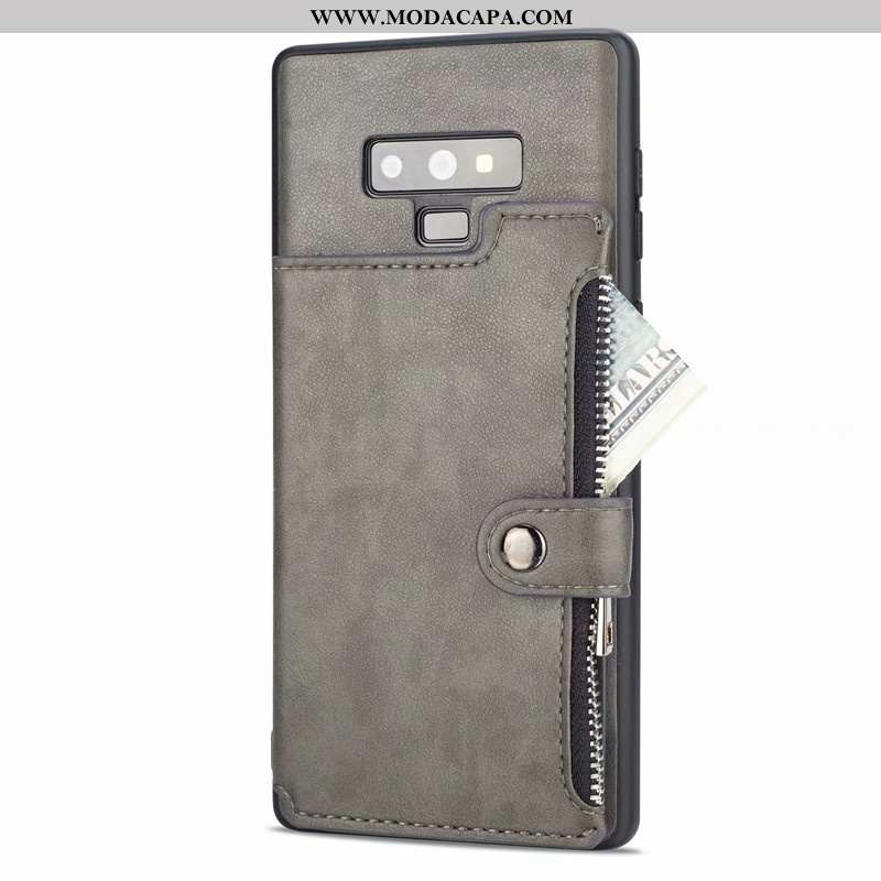 Capas Samsung Galaxy Note 9 Personalizada Telemóvel Couro Marrom Carteira Criativas Online