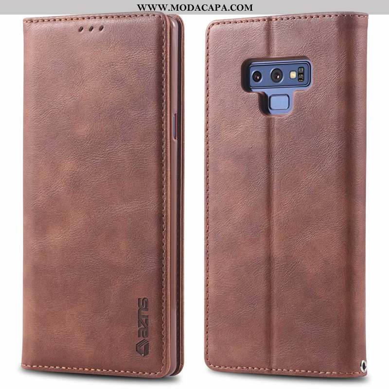 Capa Samsung Galaxy Note 9 Couro Polegadas Silicone Protetoras Cases Antiqueda Cover Venda