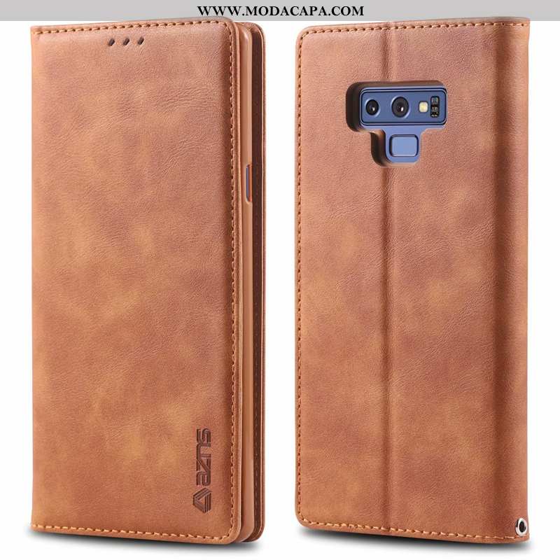 Capa Samsung Galaxy Note 9 Couro Polegadas Silicone Protetoras Cases Antiqueda Cover Venda