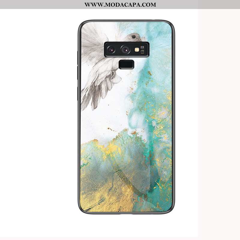 Capa Samsung Galaxy Note 9 Vidro Telemóvel Marmore Tendencia Antiqueda Completa Cases Online
