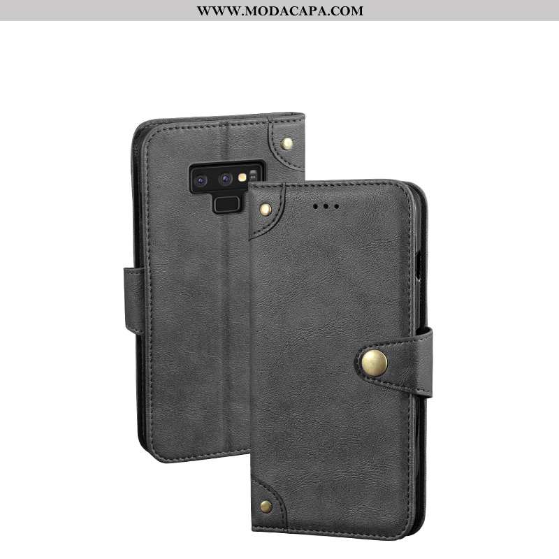 Capas Samsung Galaxy Note 9 Tendencia Cases Telemóvel Antiqueda Cover Couro Vintage Venda