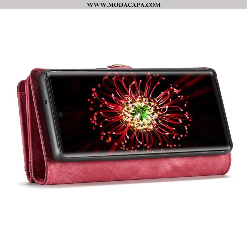 Capas Samsung Galaxy Note20 Ultra Couro Cases Cover Vermelho Telemóvel Baratos