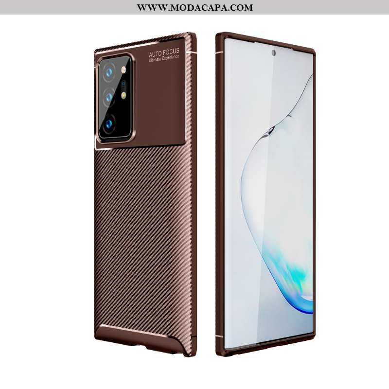 Capas Samsung Galaxy Note20 Ultra Protetoras Telemóvel Marrom Soft Completa Super Antiqueda Promoção