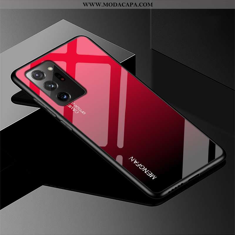 Capa Samsung Galaxy Note20 Ultra Vidro Vermelho Telemóvel Protetoras Tendencia Antiqueda Cases Promo