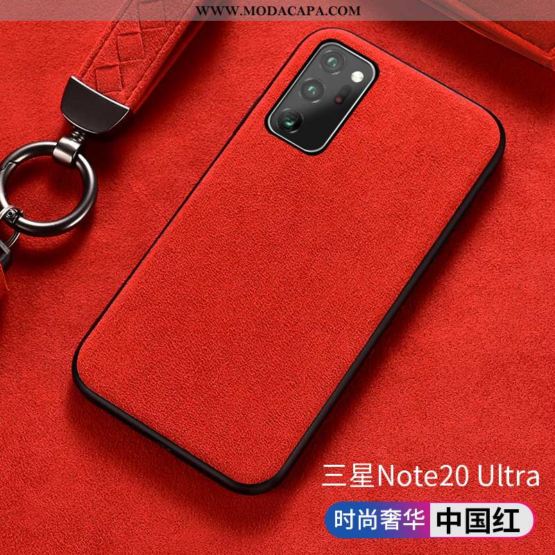Capas Samsung Galaxy Note20 Ultra Protetoras Silicone Vermelho Luxo Antiqueda Cases Completa Barato