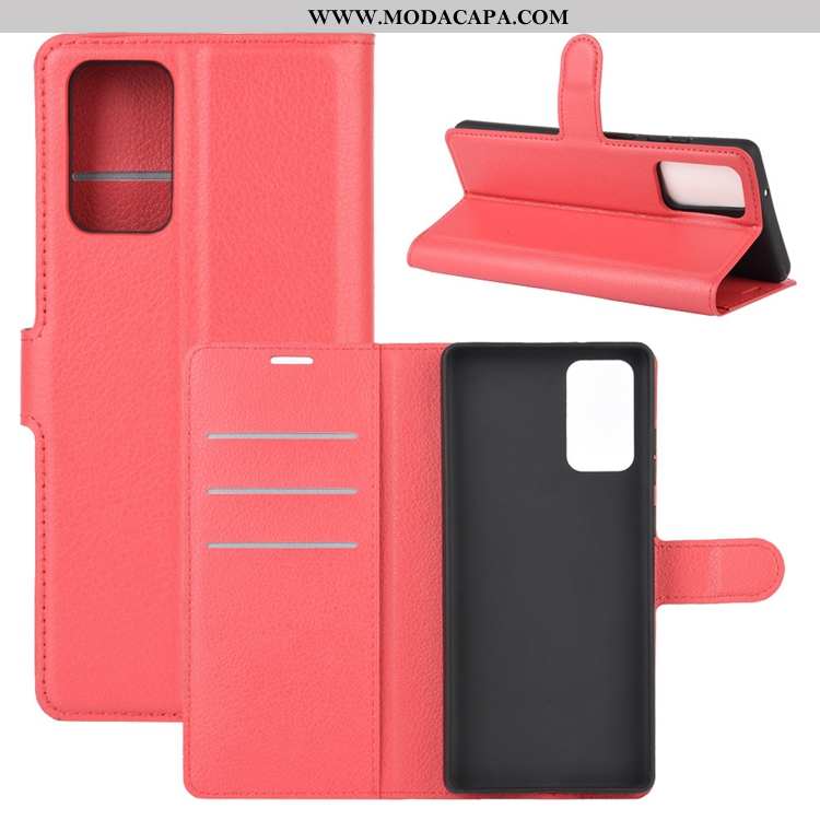 Capas Samsung Galaxy Note20 Ultra Couro Telemóvel Antiderrapante Rosa Fosco Cover Online