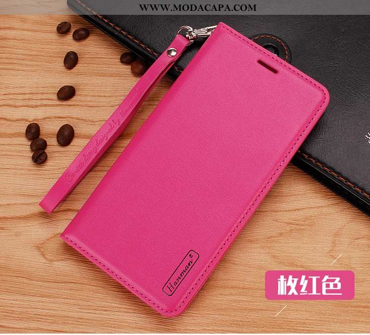 Capa Samsung Galaxy Note20 Ultra Couro Genuíno Telemóvel Capas Rosa Carteira Cover Cases Online