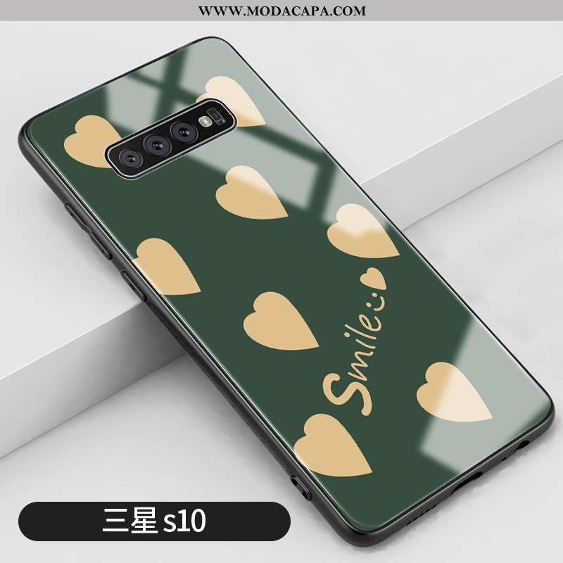 Capas Samsung Galaxy S10 Vidro Tendencia Vermelho Cases Frente Cinza Protetoras Baratas