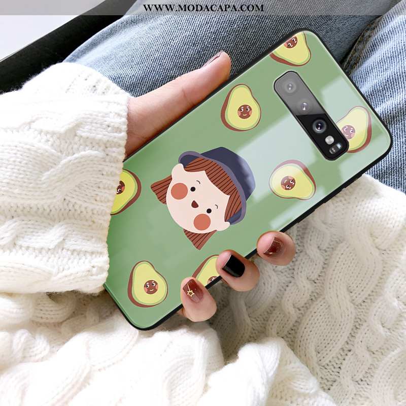 Capas Samsung Galaxy S10 Tendencia Frente Protetoras Silicone Soft Vidro Desenho Animado Comprar