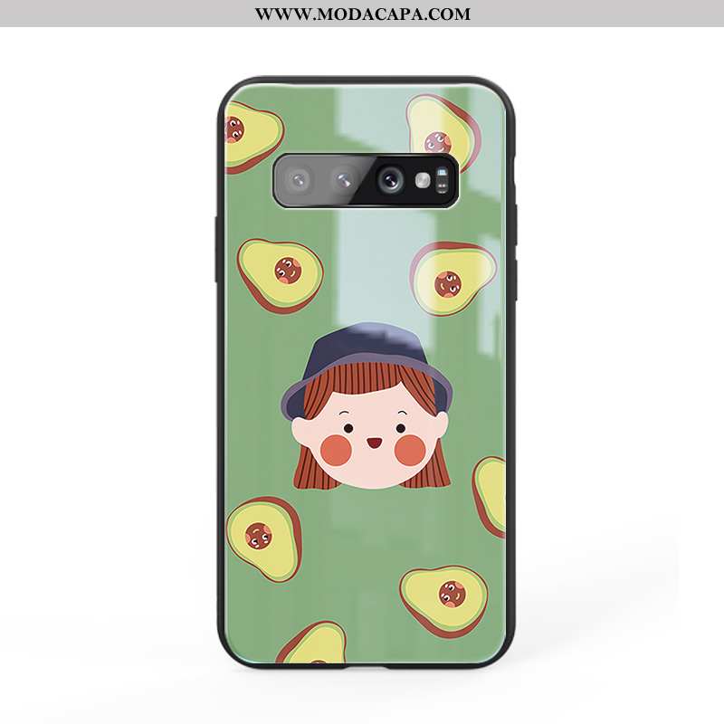 Capas Samsung Galaxy S10 Tendencia Frente Protetoras Silicone Soft Vidro Desenho Animado Comprar