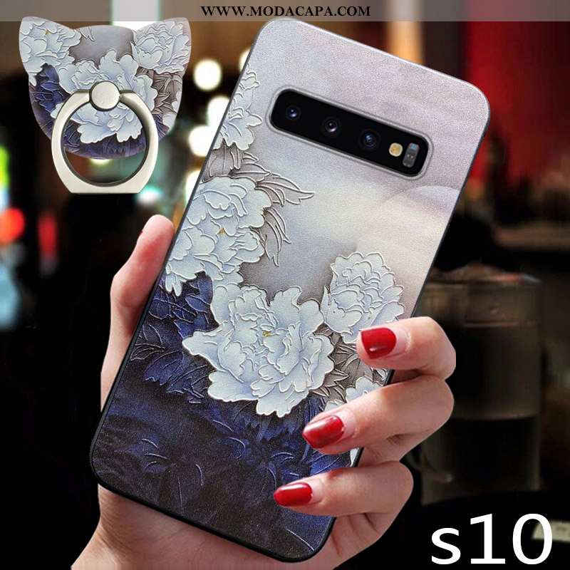 Capas Samsung Galaxy S10 Super Telemóvel Malha Nova Silicone Slim Venda