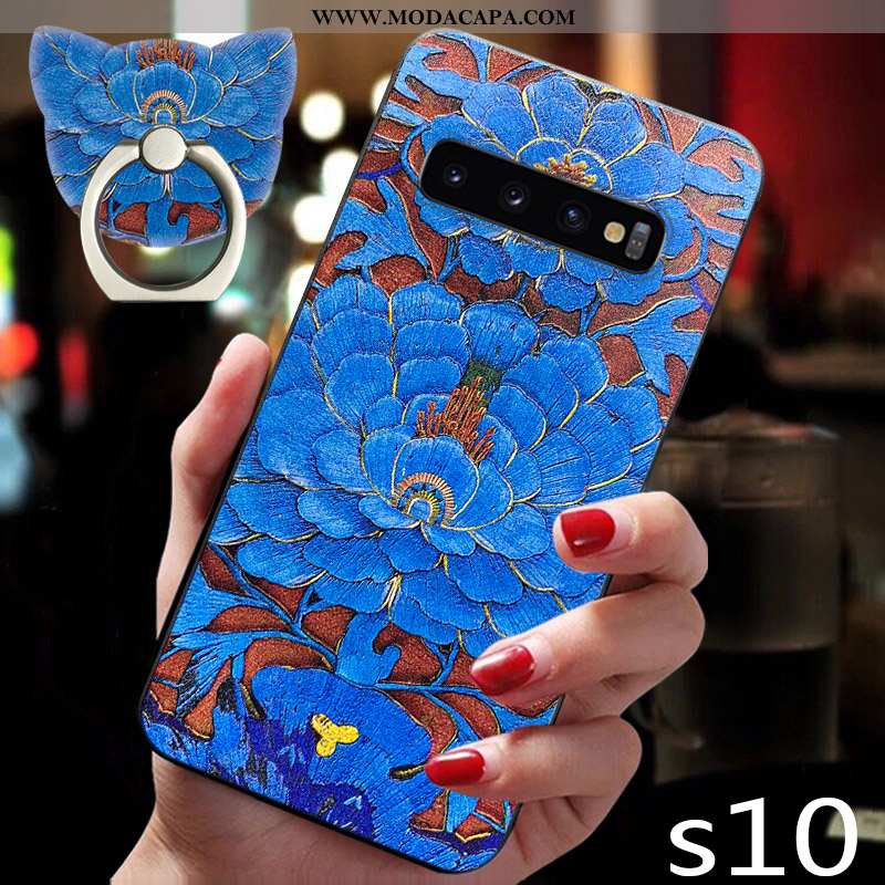 Capas Samsung Galaxy S10 Super Telemóvel Malha Nova Silicone Slim Venda