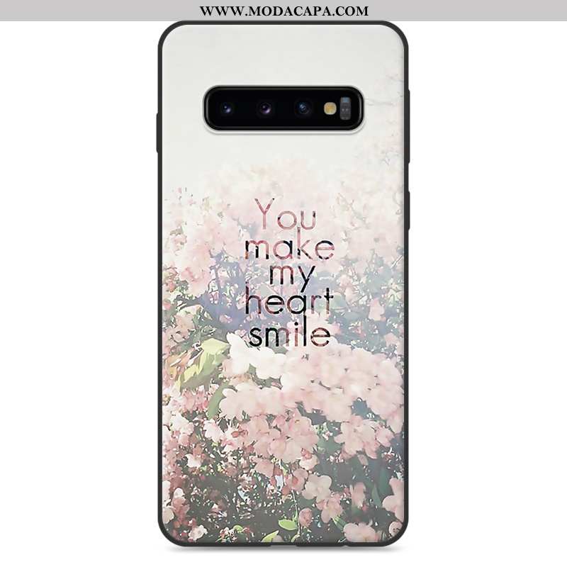 Capa Samsung Galaxy S10 Bonitos Telemóvel Capas Cases Silicone Antiqueda Telinha Baratas