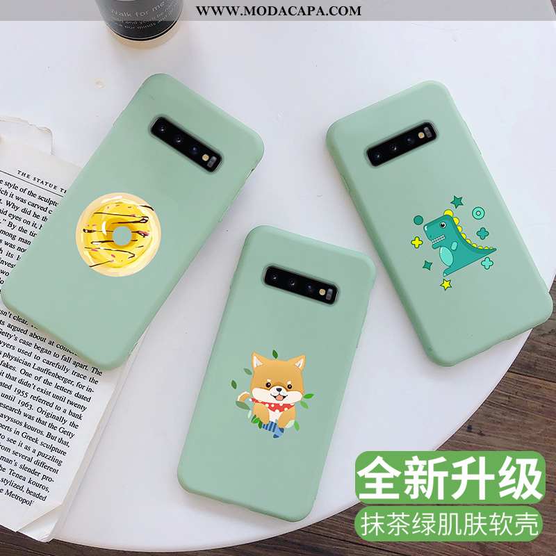 Capas Samsung Galaxy S10 Silicone Personalizada Tendencia Simples Completa Fosco Protetoras Baratas