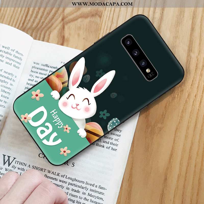 Capa Samsung Galaxy S10 Desenho Animado Fosco Soft Cases Fofas Telemóvel Tampa Baratos