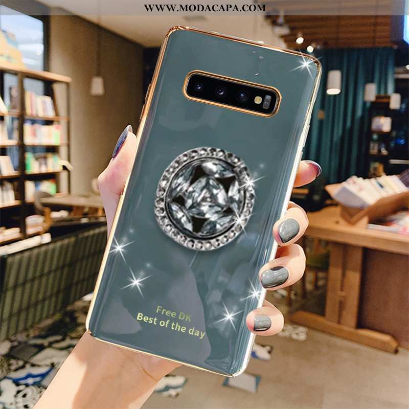 Capa Samsung Galaxy S10+ Soft Protetoras Capas Luxo Cases Cinza Telemóvel Baratos