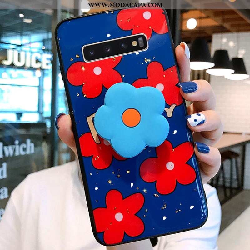 Capas Samsung Galaxy S10+ Criativas Slim Malha Telemóvel Vermelho Personalizada Barato