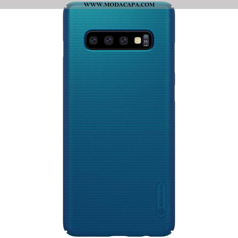 Capas Samsung Galaxy S10+ Fosco Azul Completa Antiqueda Telemóvel Resistente Comprar